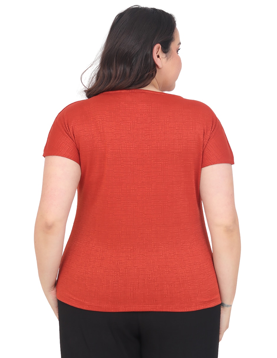 Blusa manga corta para mujer 5
