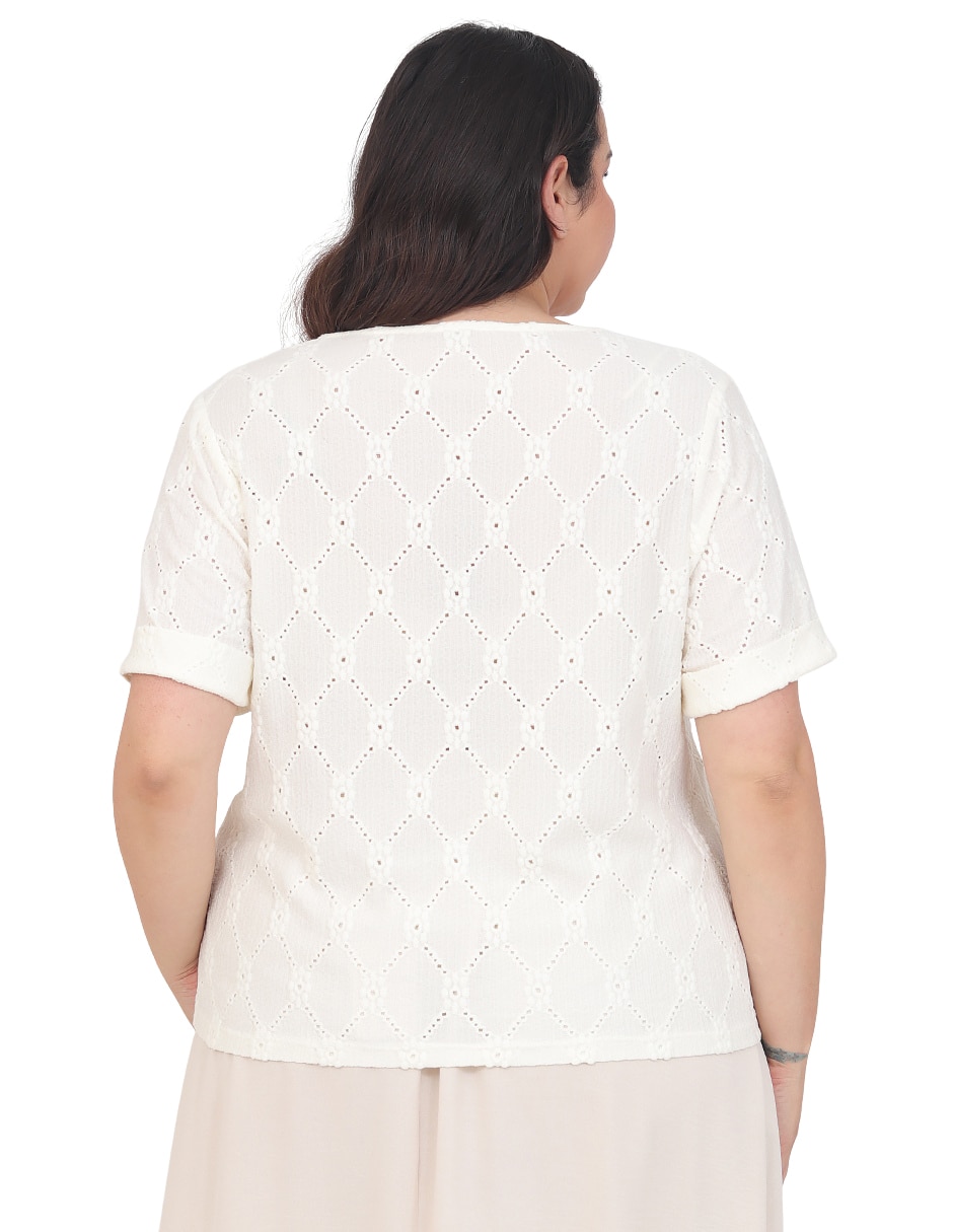 Blusa manga corta para mujer 2