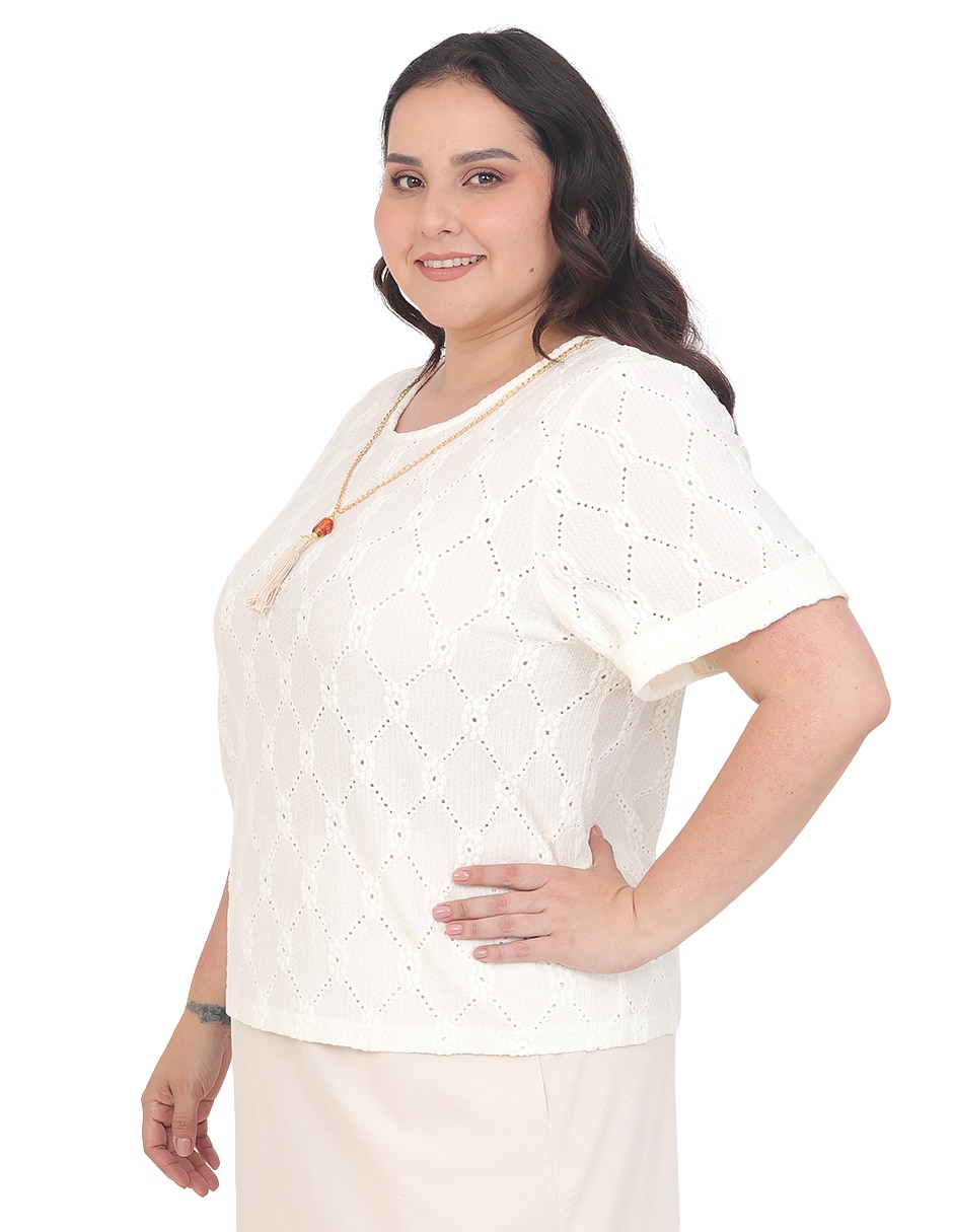 Blusa manga corta para mujer 3