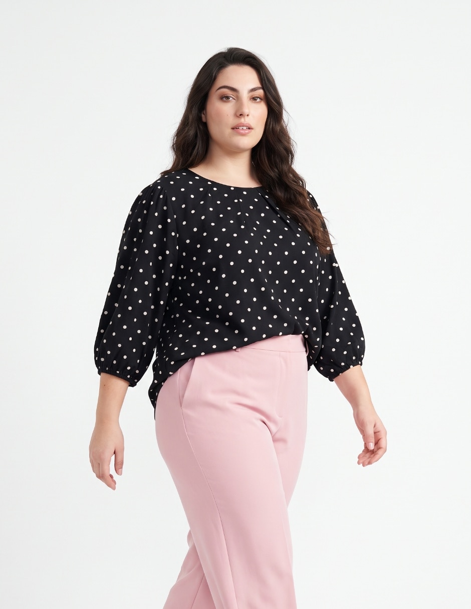 Blusa manga 3/4 para mujer Blusa manga 3/4 para mujer