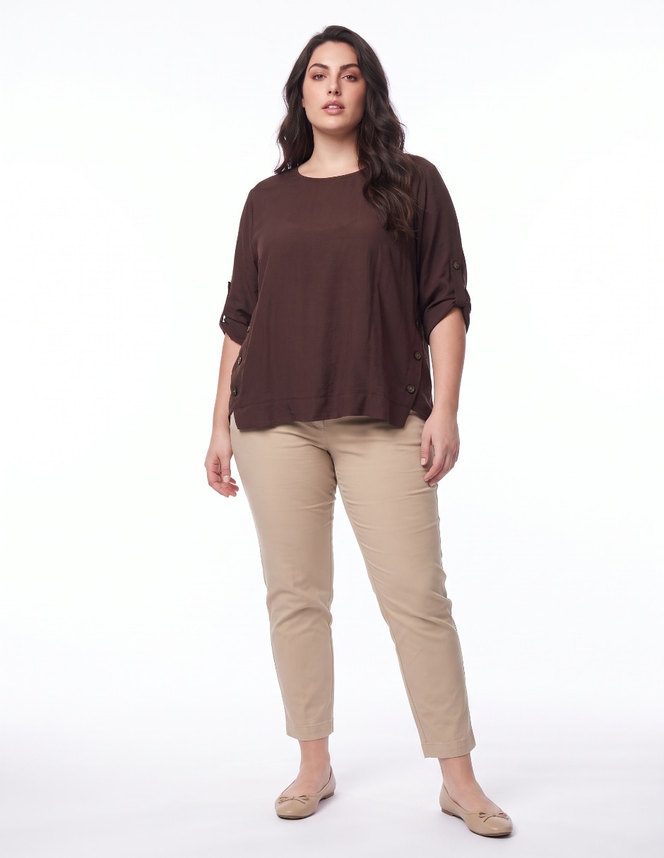 Blusa manga 3/4 para mujer 4