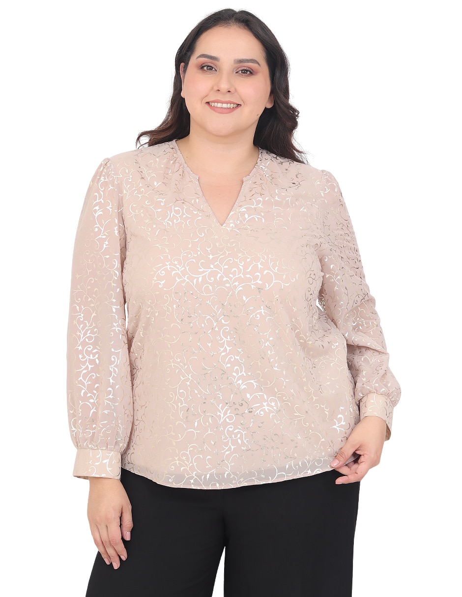 Blusa manga 3/4 para mujer