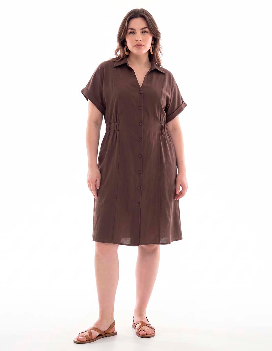 Vestido a la rodilla casual para mujer