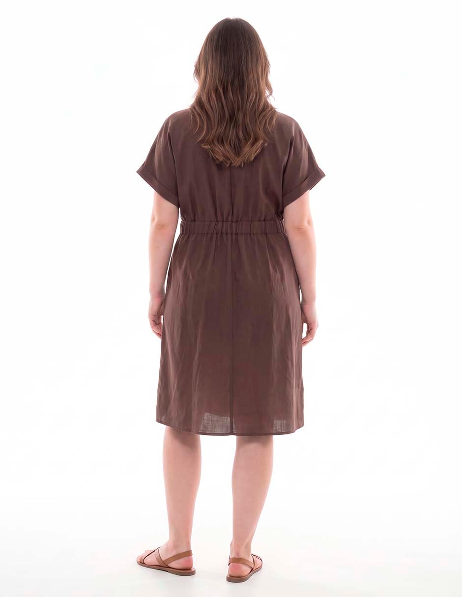 Vestido a la rodilla casual para mujer 4