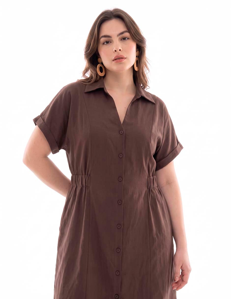 Vestido a la rodilla casual para mujer 2
