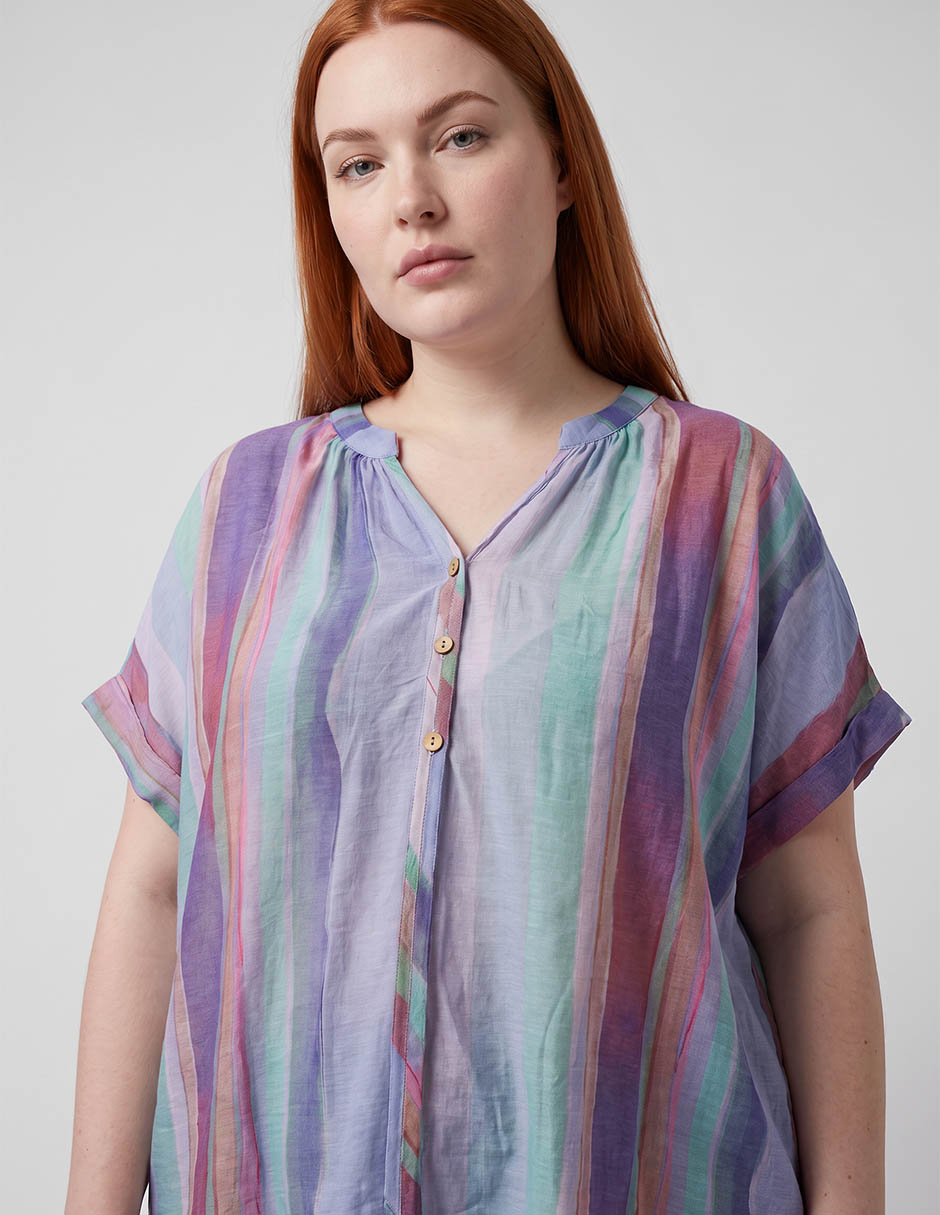 Blusa manga corta para mujer 3