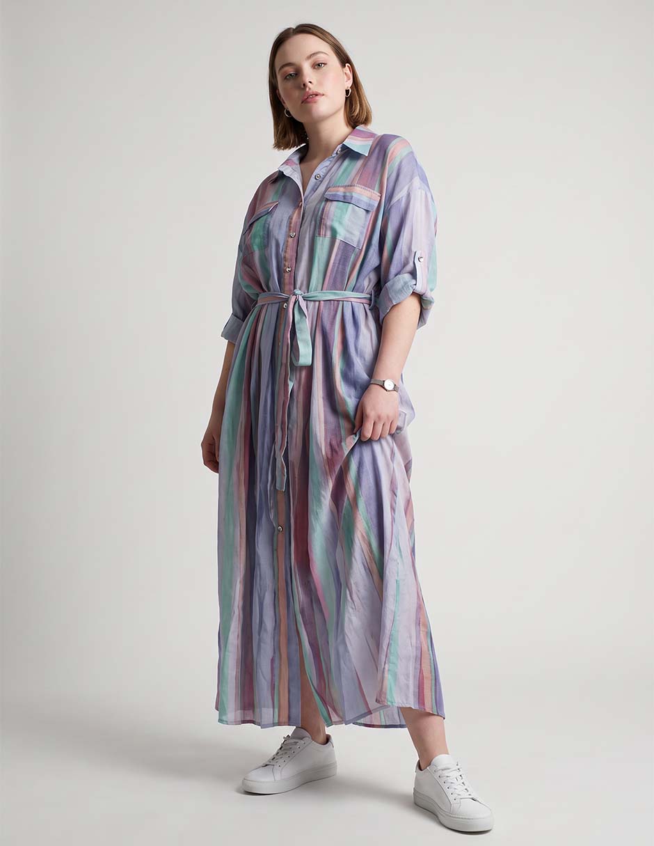 Vestido midi casual para mujer Vestido midi casual para mujer
