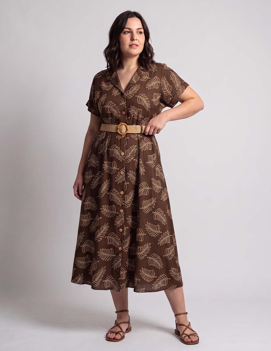 Vestido crop casual Davinchy para mujer