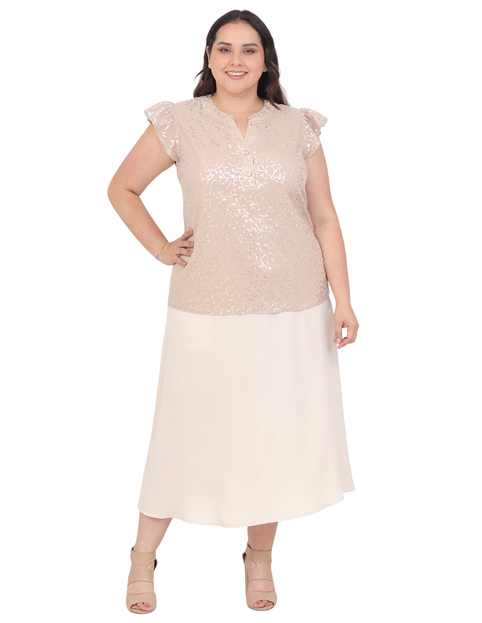 Blusa grupo aranda manga corta para mujer 3