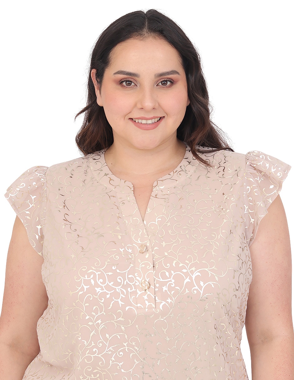 Blusa grupo aranda manga corta para mujer 5
