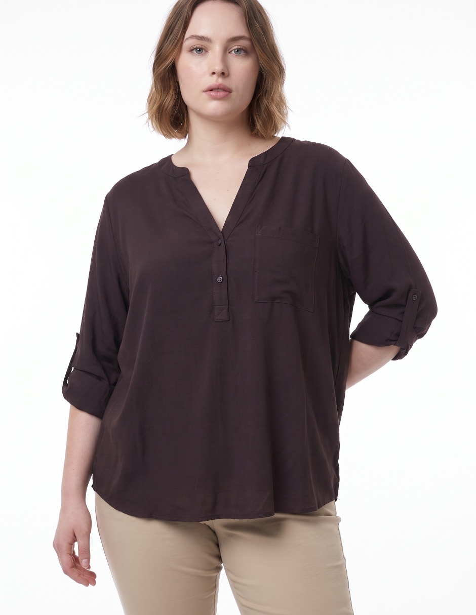 Blusa manga larga para mujer 4