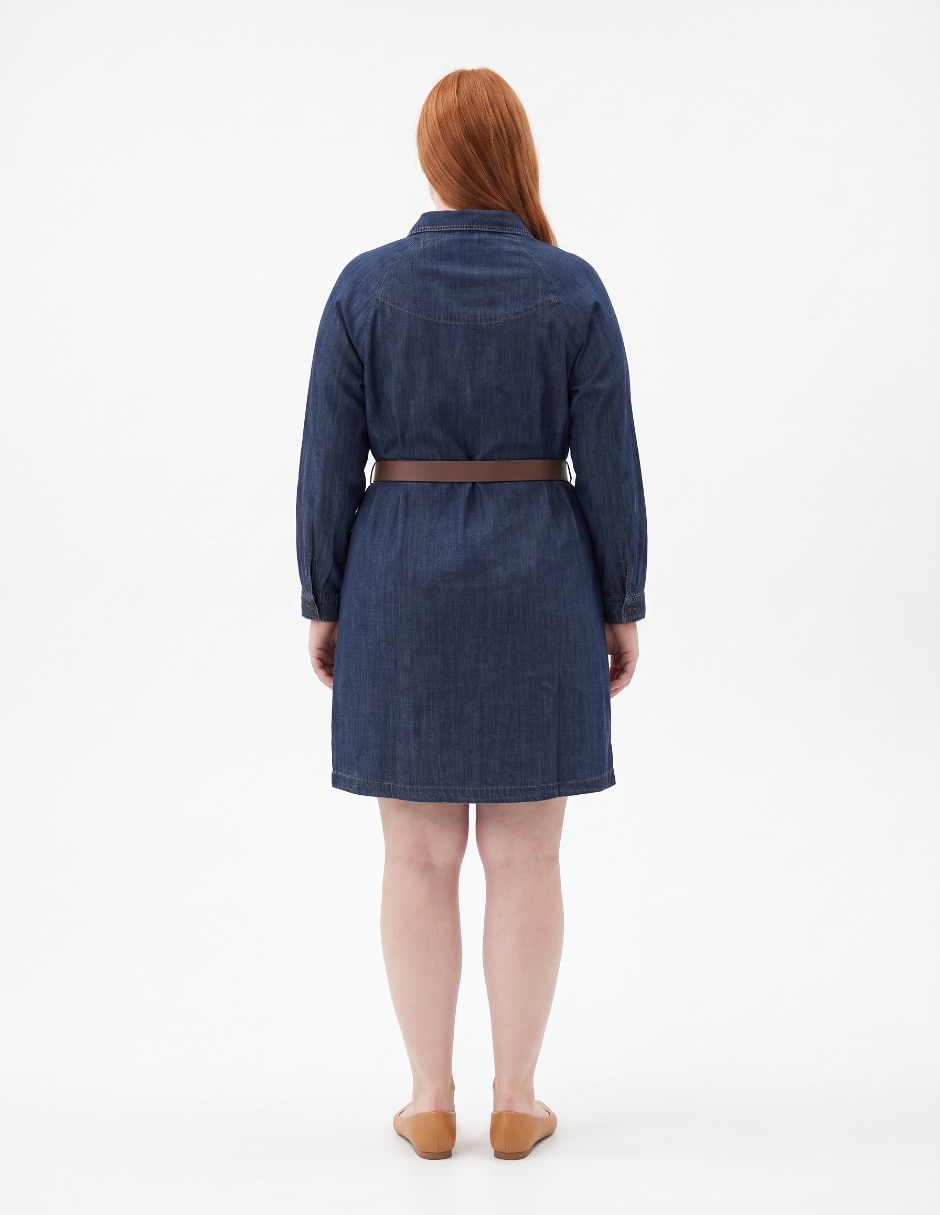 Vestido arriba rodilla casual para mujer 2