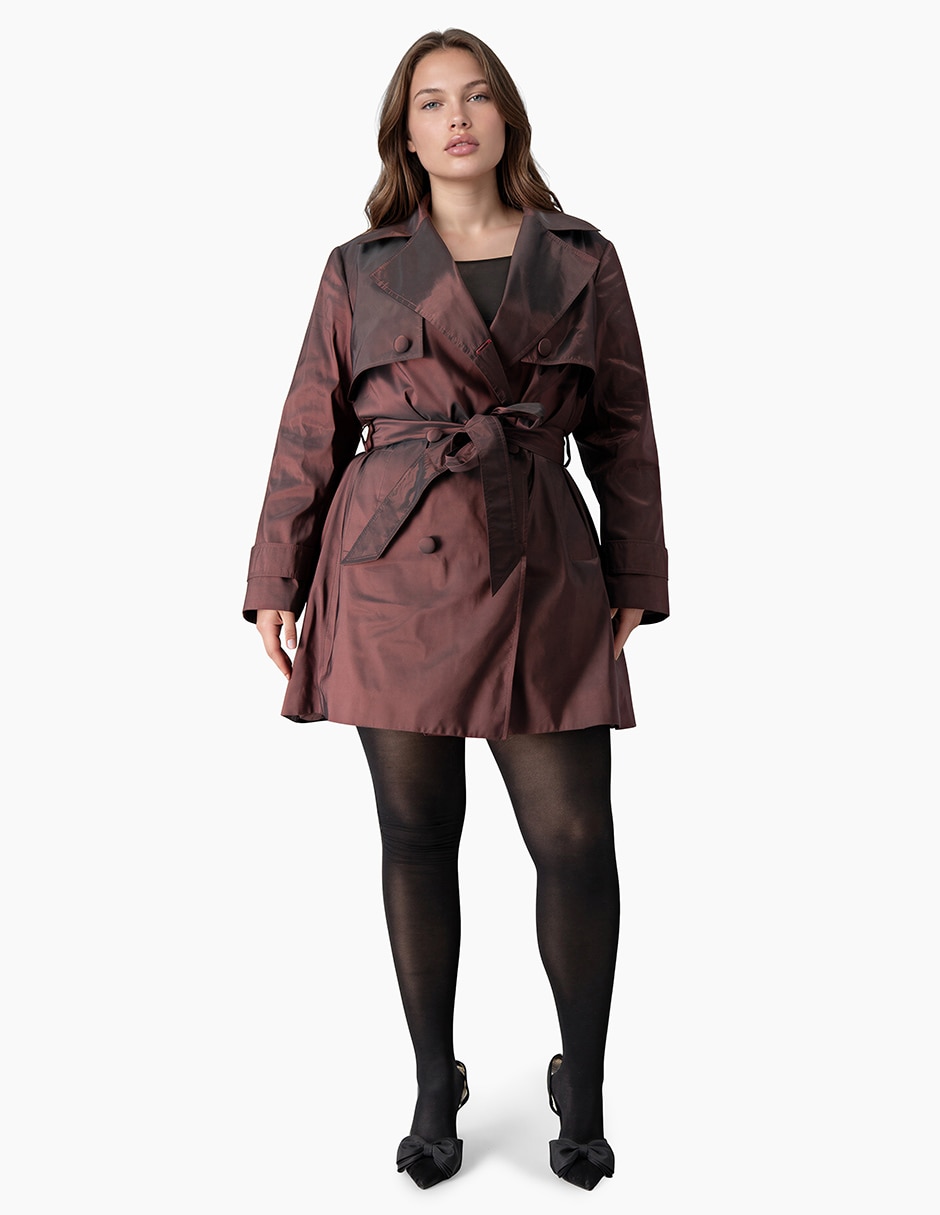Gabardina con bolsillos para mujer 3