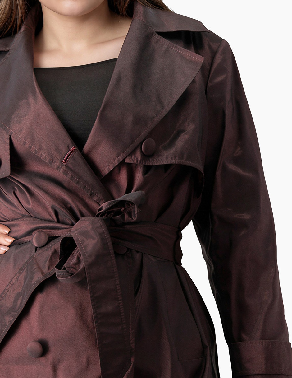 Gabardina con bolsillos para mujer 6