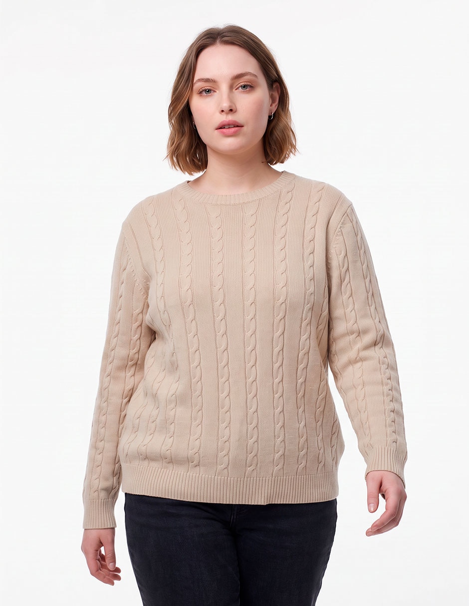 Suéter cuello redondo para mujer Suéter cuello redondo para mujer
