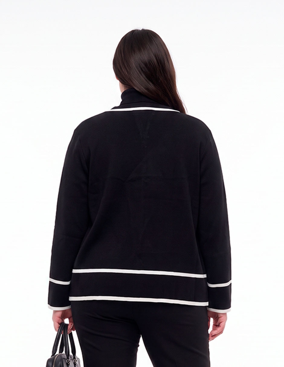 Suéter cuello redondo para mujer 4