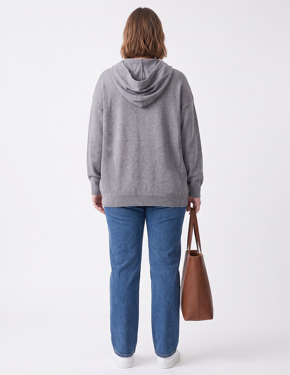 Suéter cuello redondo para mujer 4