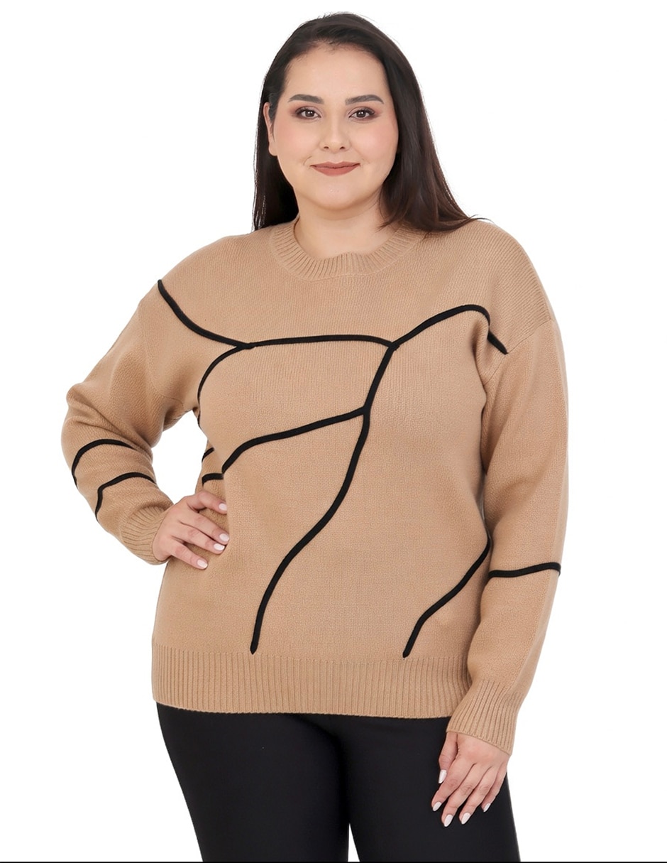 Suéter cuello redondo para mujer Suéter cuello redondo para mujer