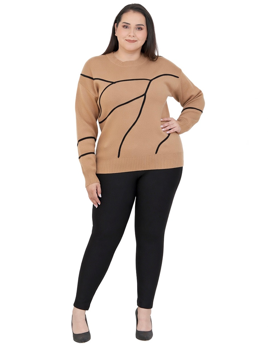 Suéter cuello redondo para mujer 3