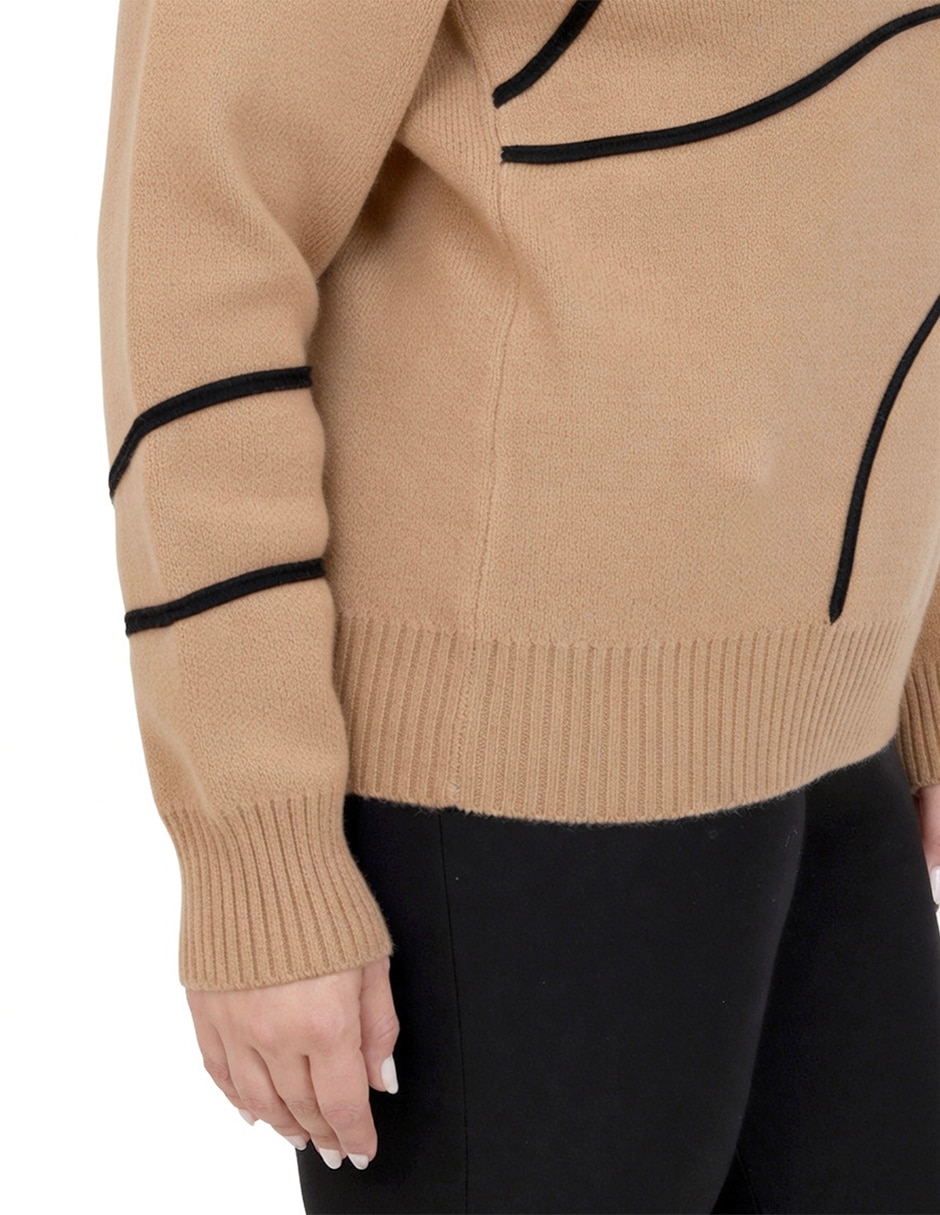 Suéter cuello redondo para mujer 6