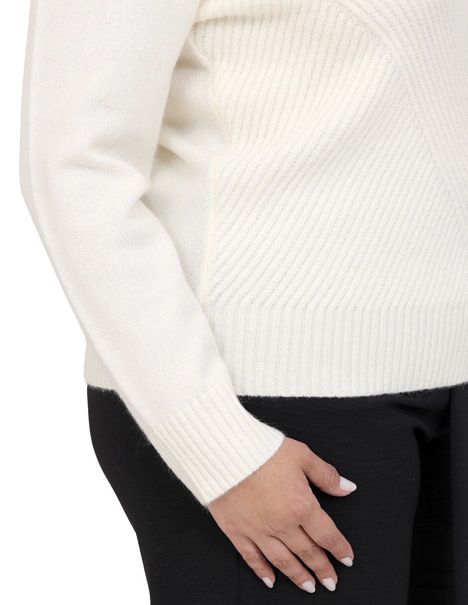 Suéter cuello redondo para mujer 3