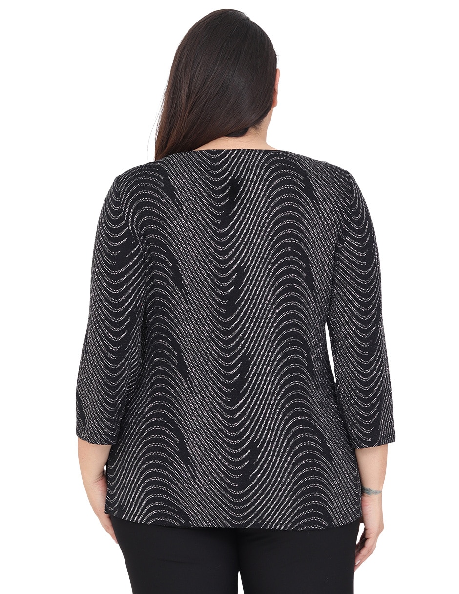 Blusa grupo praga manga larga para mujer 2
