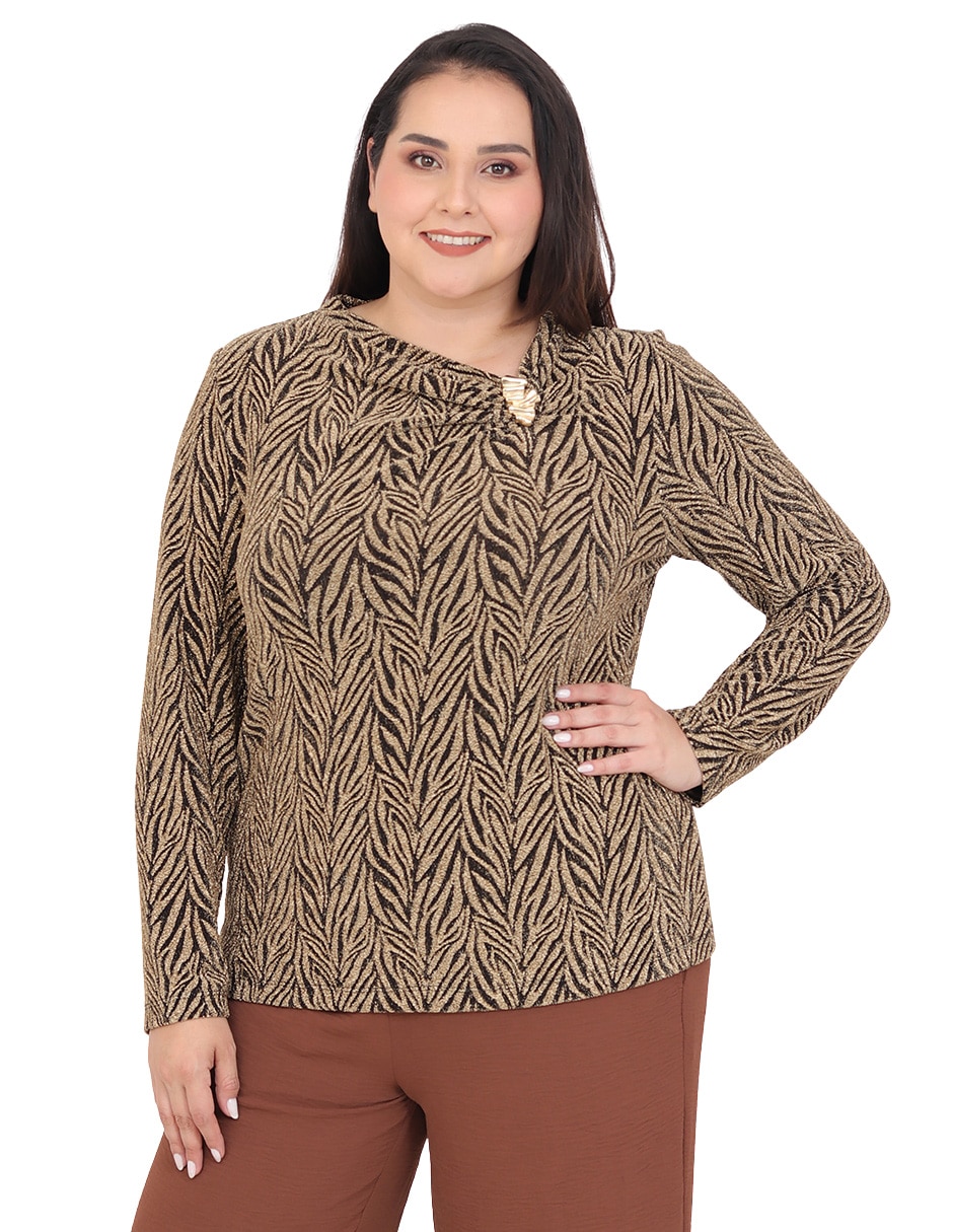 Blusa grupo praga manga larga para mujer Blusa grupo praga manga larga para mujer