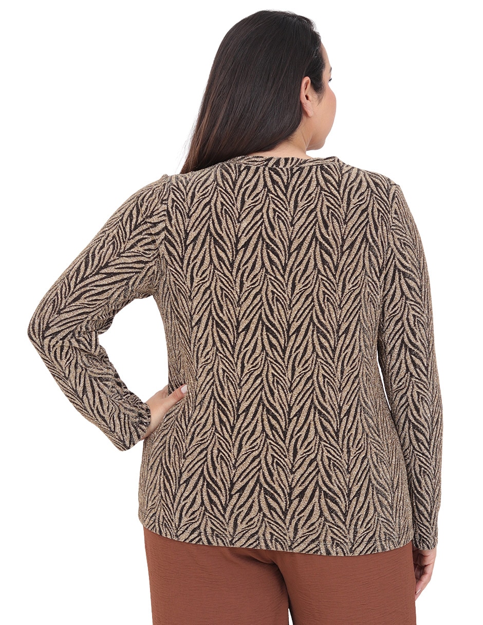 Blusa grupo praga manga larga para mujer 3
