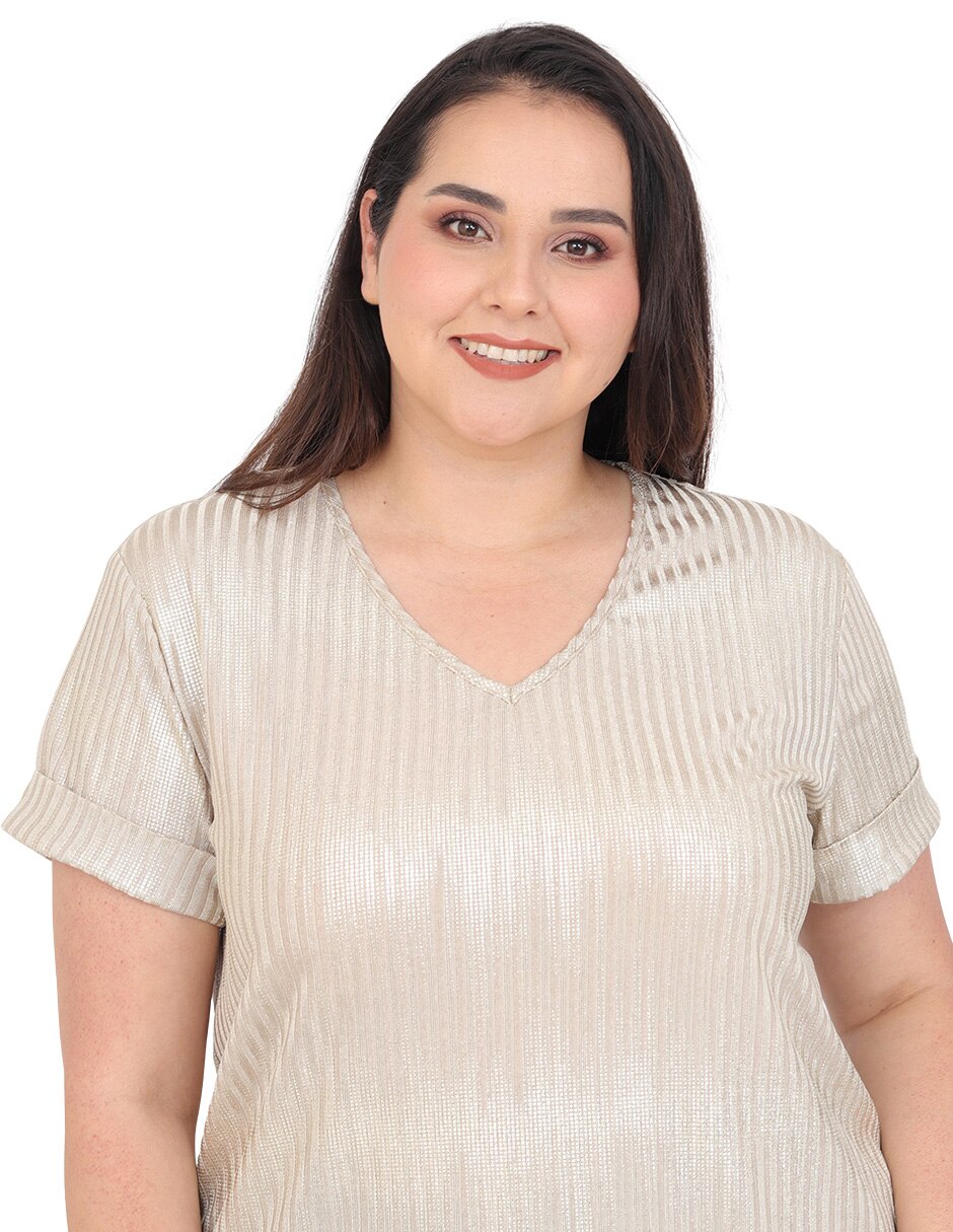 Blusa grupo praga manga corta para mujer 4