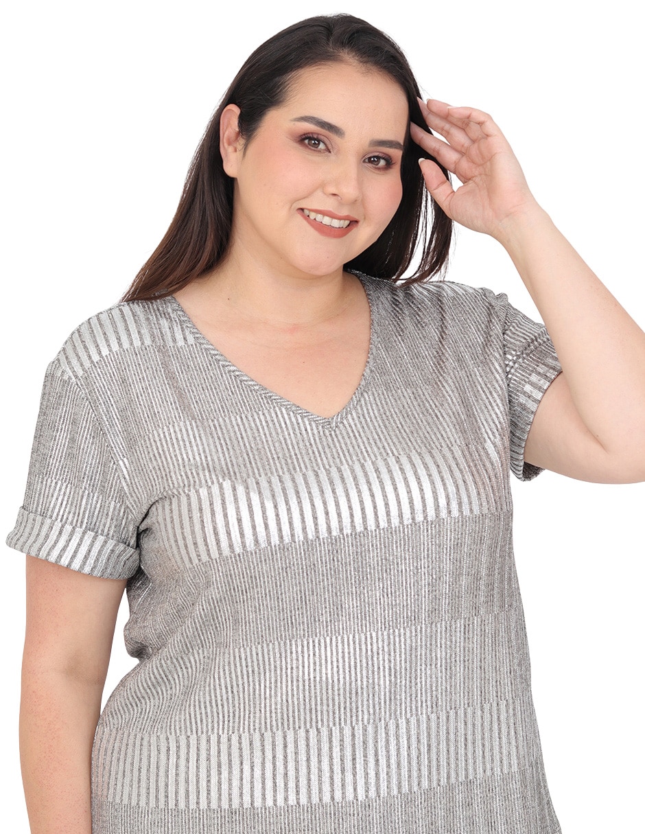 Blusa grupo moravia manga corta para mujer 5