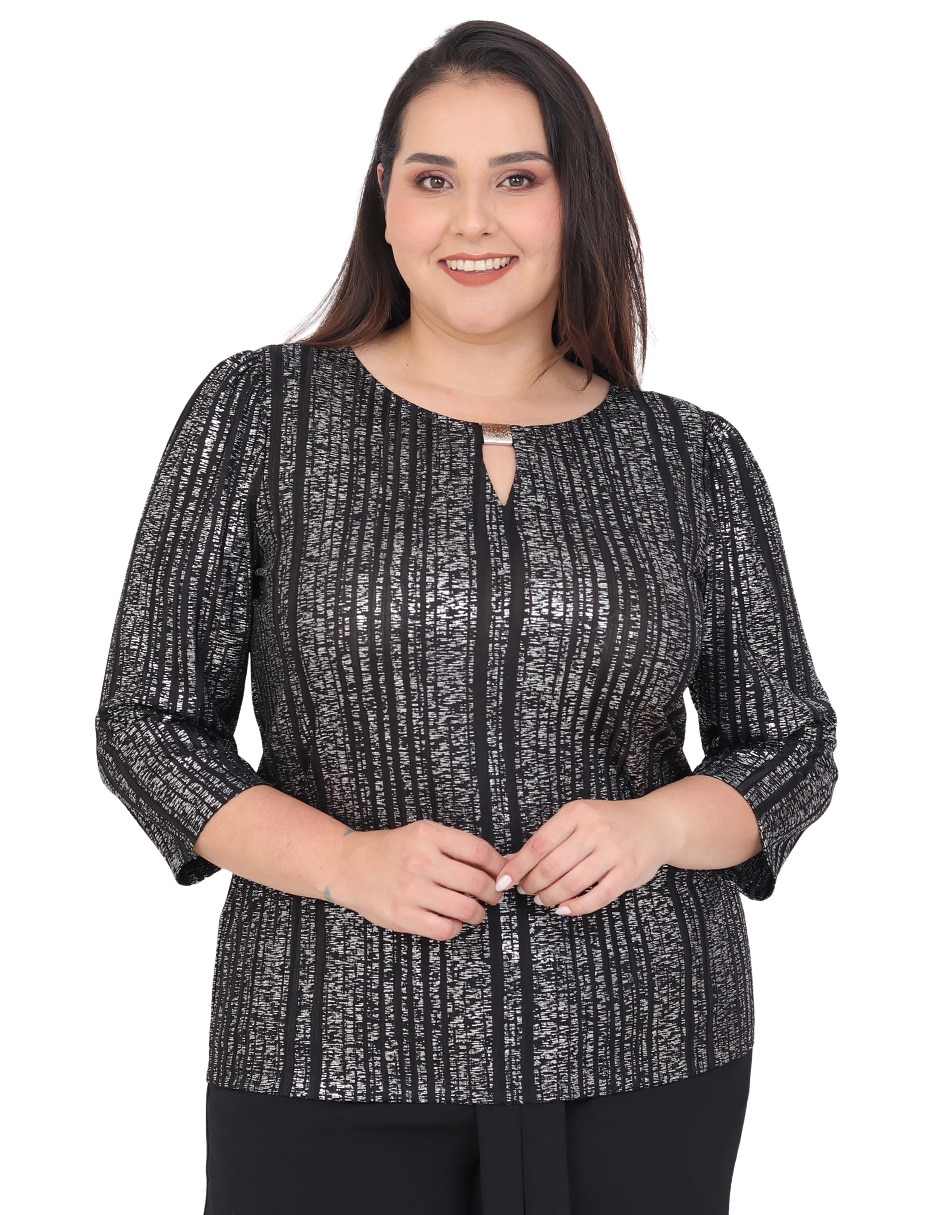 Blusa grupo moravia manga 3/4 para mujer Blusa grupo moravia manga 3/4 para mujer