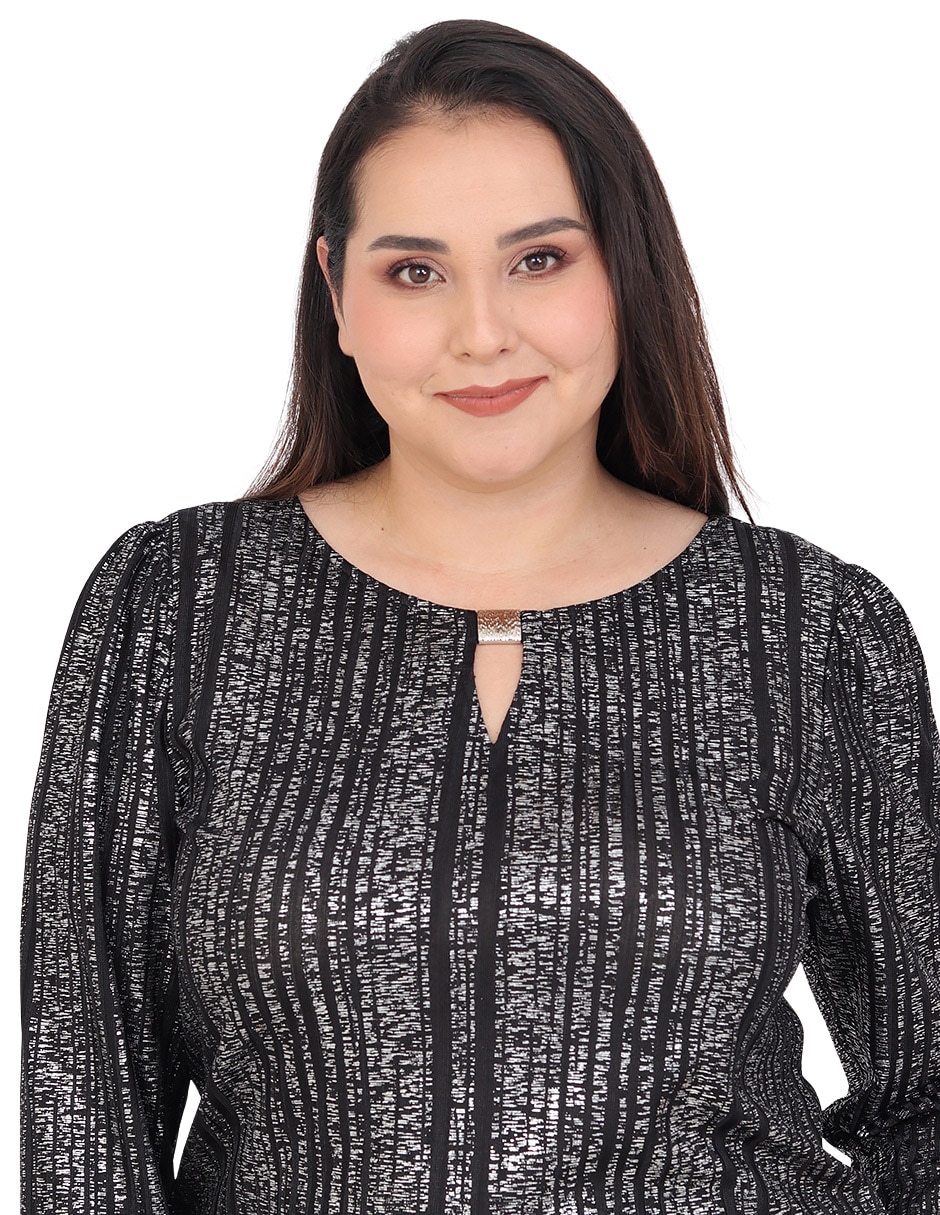 Blusa grupo moravia manga 3/4 para mujer 5