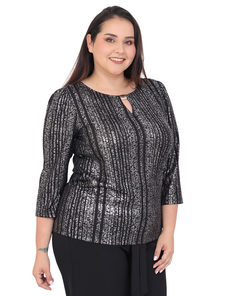 Blusa grupo moravia manga 3/4 para mujer 6