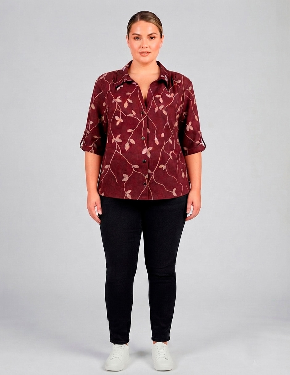 Blusa manga 3/4 para mujer Blusa manga 3/4 para mujer