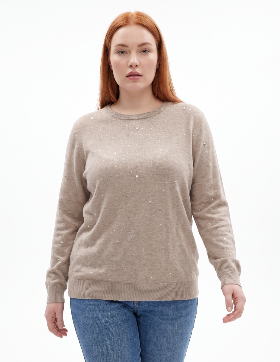 Suéter cuello redondo para mujer Suéter cuello redondo para mujer