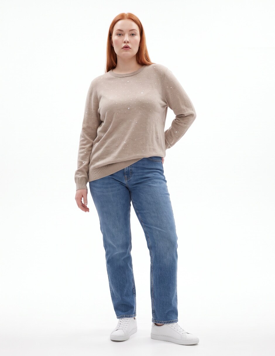 Suéter cuello redondo para mujer 3