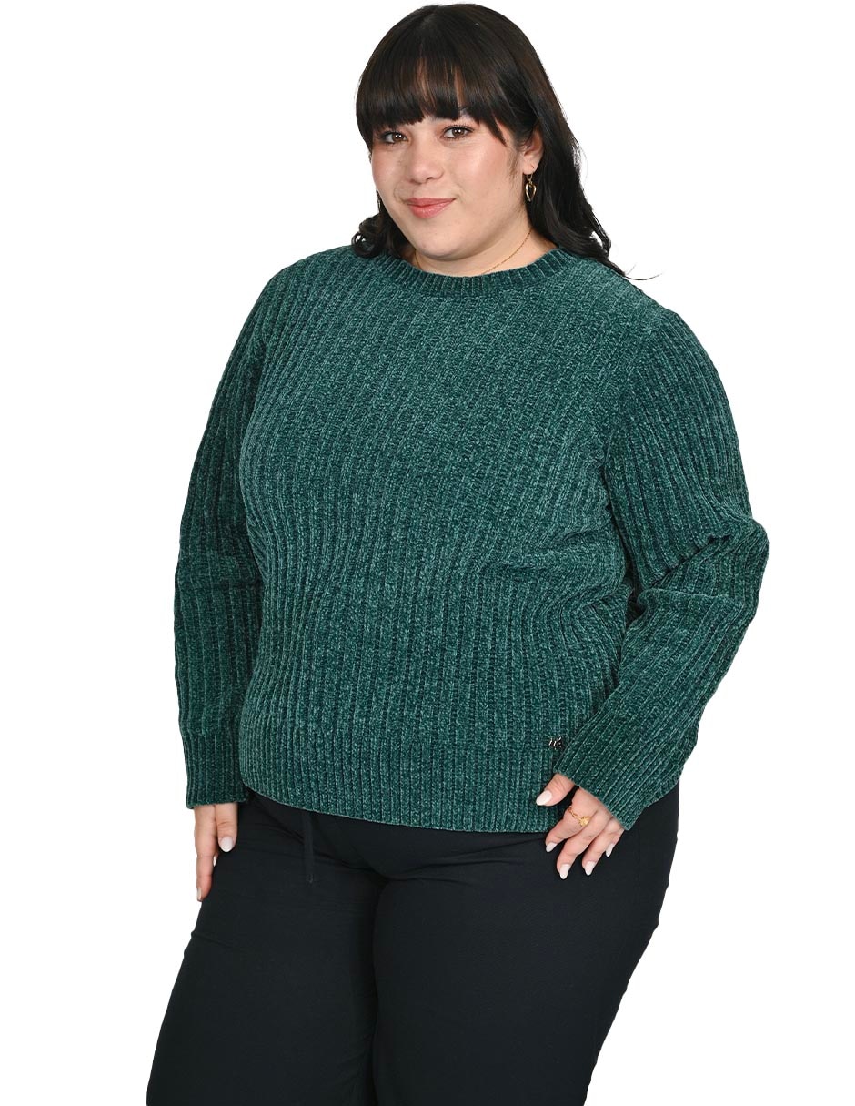 Suéter cuello redondo para mujer