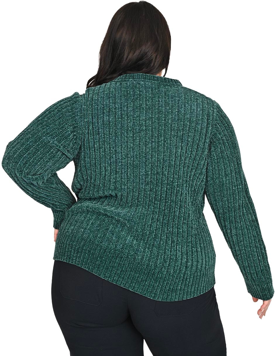 Suéter cuello redondo para mujer 4