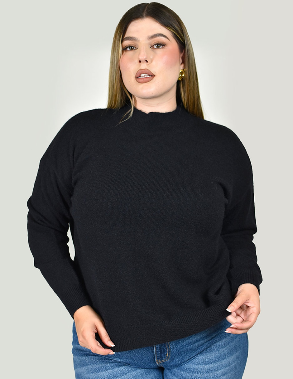 Suéter cuello alto para mujer
