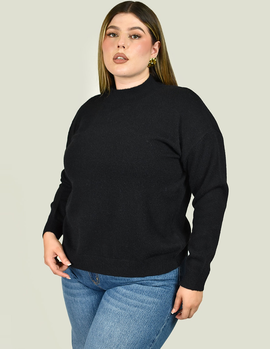Suéter cuello alto para mujer
