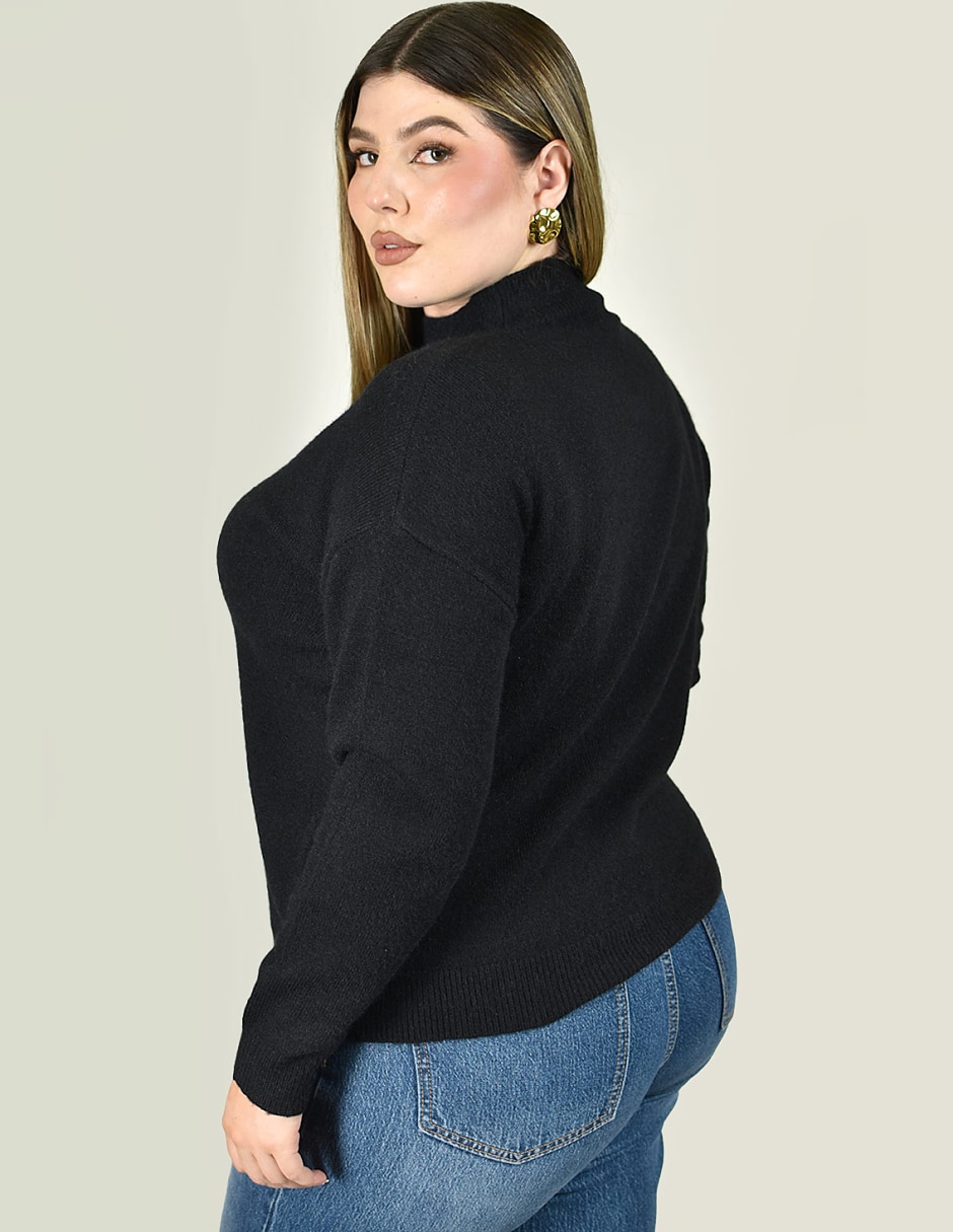 Suéter cuello alto para mujer