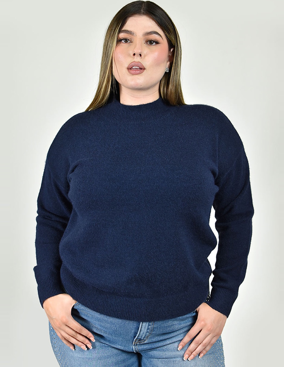Suéter cuello alto para mujer
