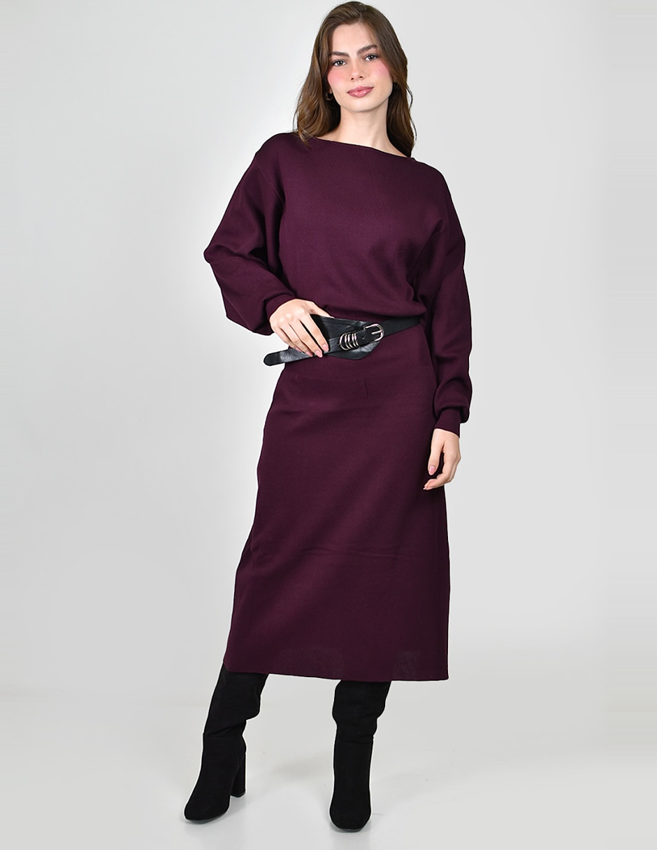 Vestido midi casual para mujer Vestido midi casual para mujer