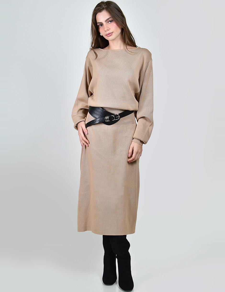 Vestido midi casual para mujer Vestido midi casual para mujer