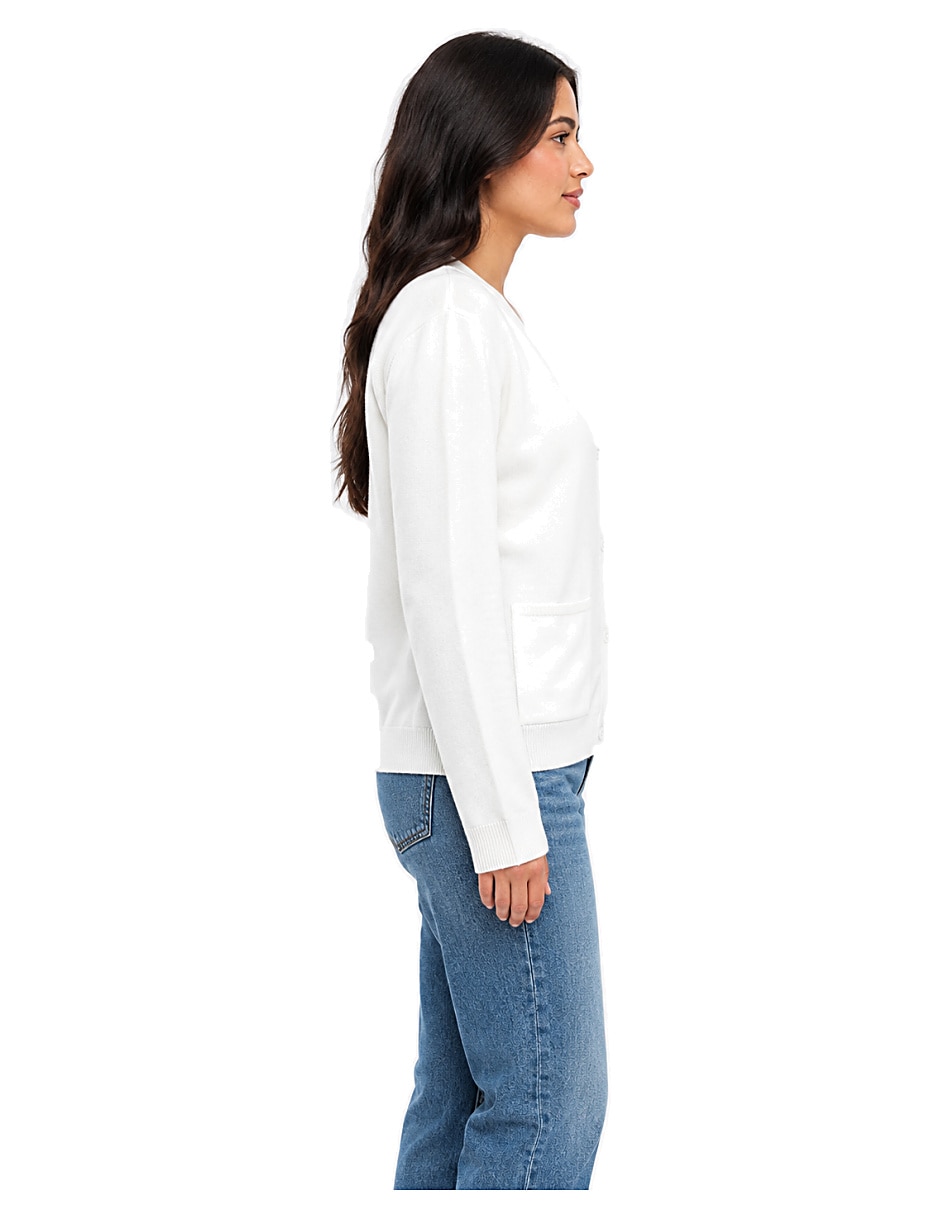 Suéter cuello v para mujer 3