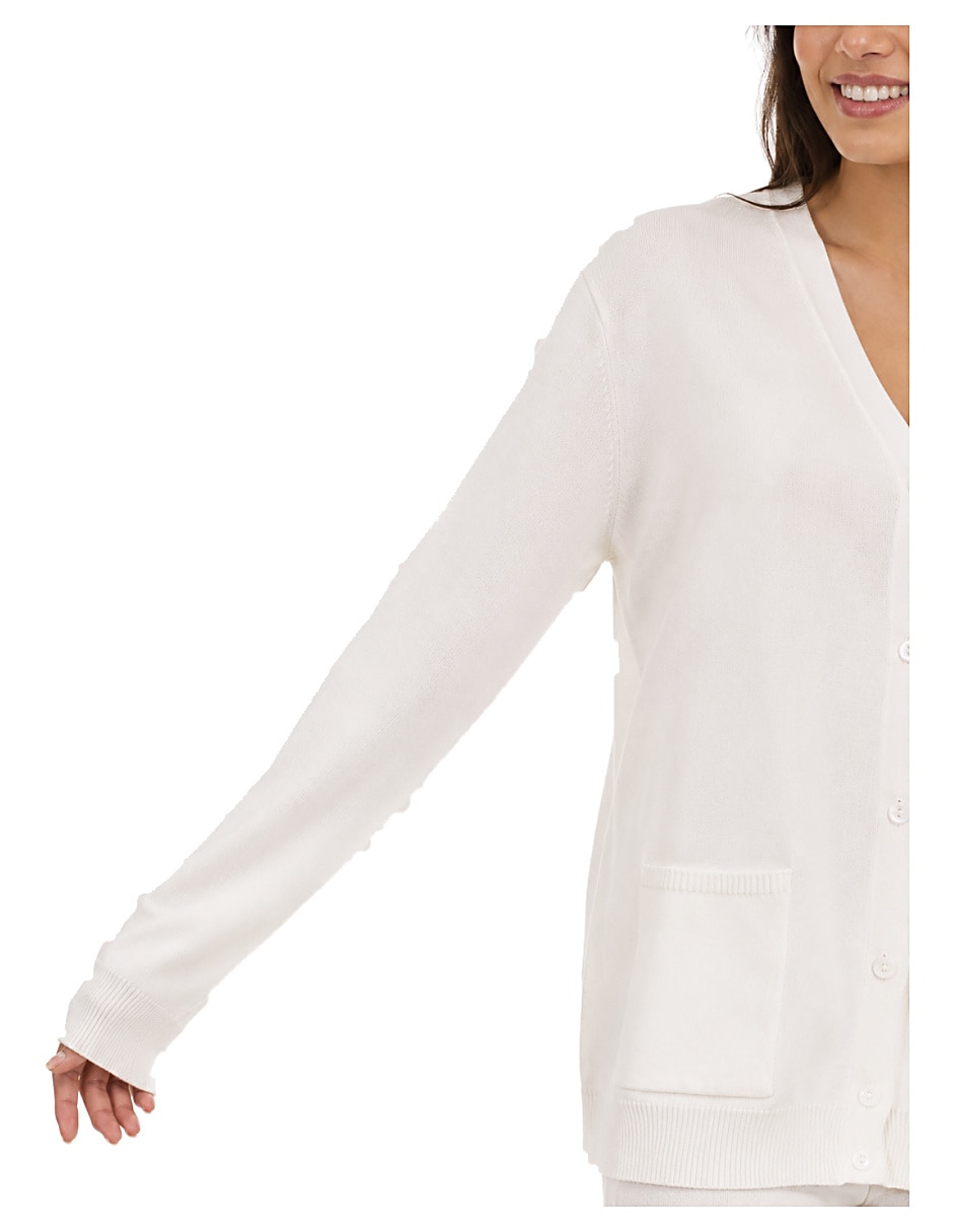 Suéter cuello v para mujer 4