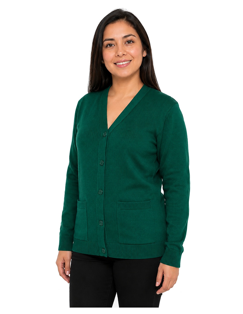 Suéter cuello v para mujer 12
