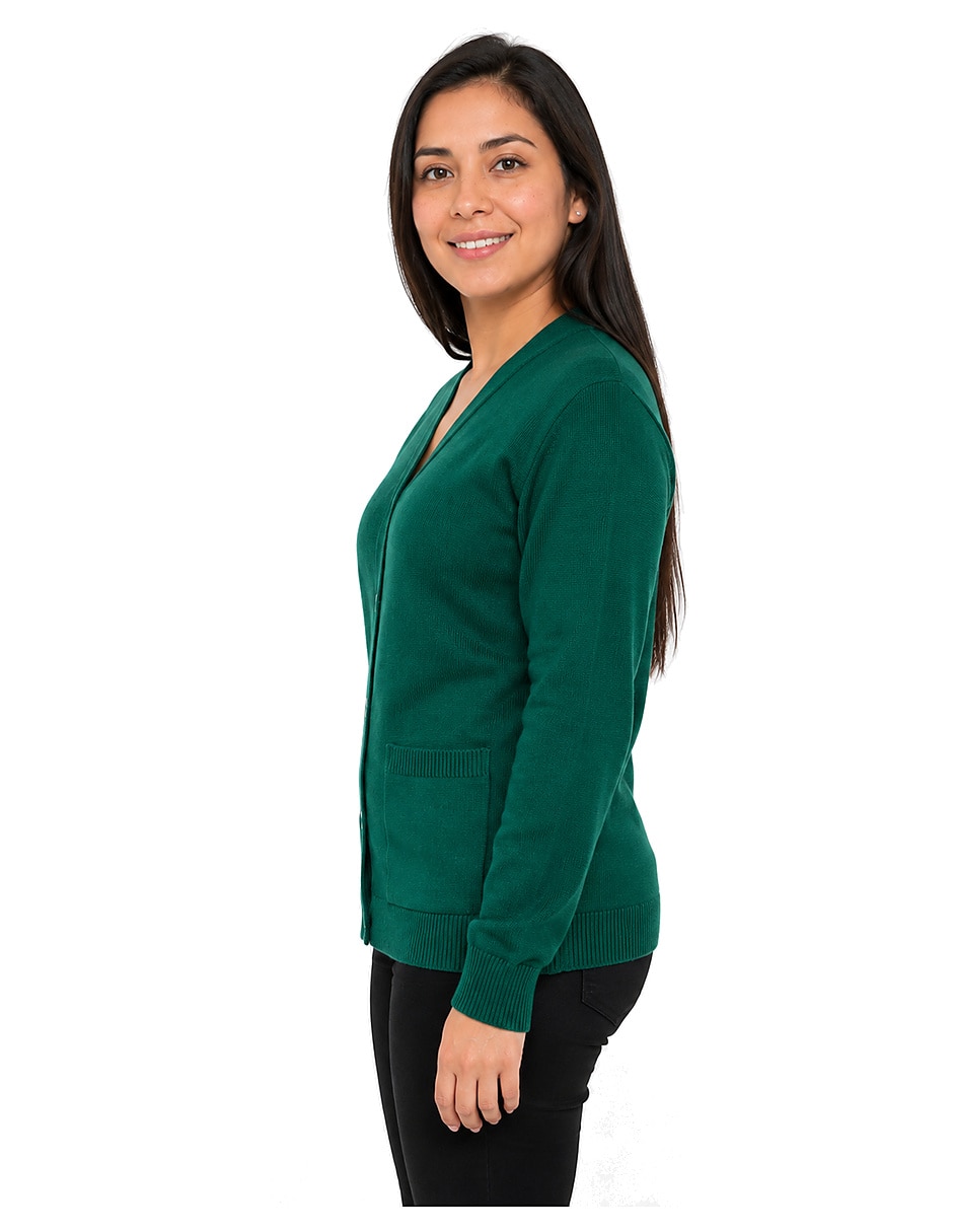 Suéter cuello v para mujer 2