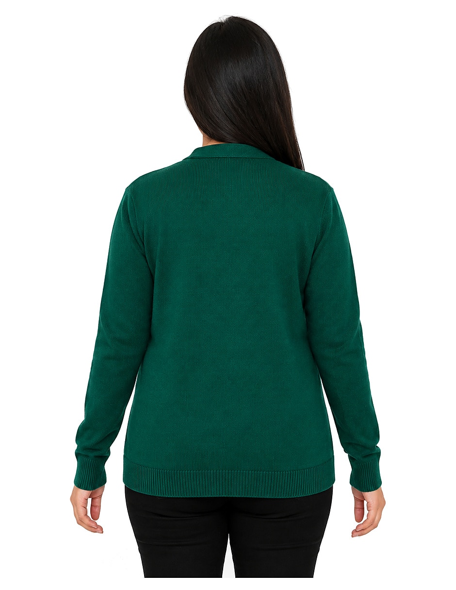 Suéter cuello v para mujer 11