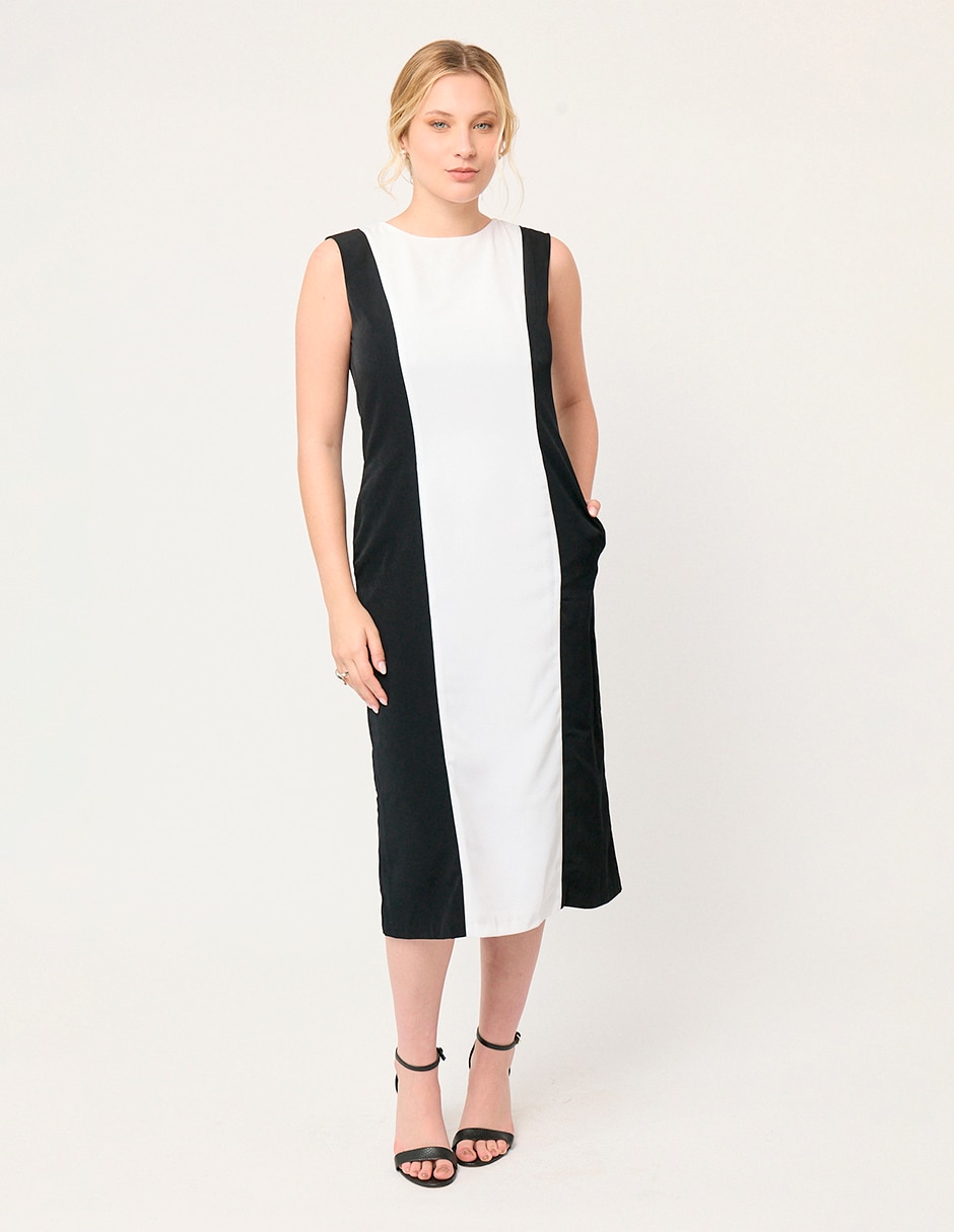 Vestido midi formal londres para mujer 5